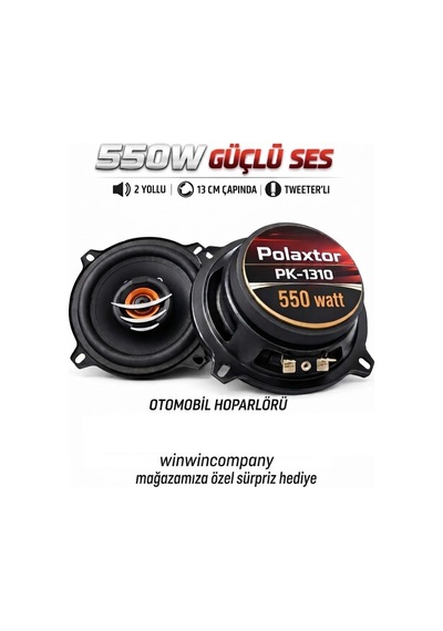 Brave Br-1310 550w 13cm Kapı Hoparlör Takımı - Yeni Seri