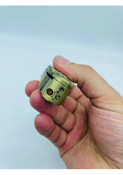 Kurukafa Desenli Metal Çakı-çakmak Pürmüzlü Rüzgar Çakmağı //14cm
