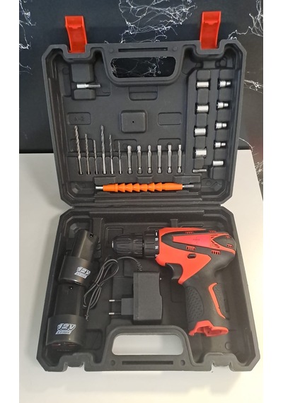 Hawdi 12 Volt 450w Şarjlı Armut Matkap Seti 10 Mm 3/8"
