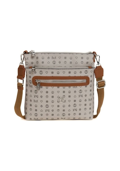 Bilik Deri Monogram Gri/taba Kadın Çapraz Askılı Çanta Mtş 269-mn 001
