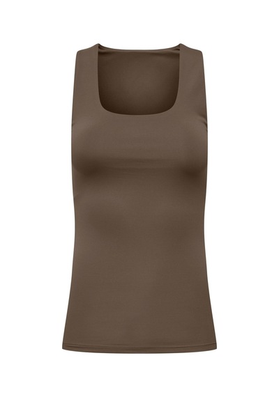 Only Onlea 2-ways Fit Kadın Askılı Basic Atlet Top Kahverengi
