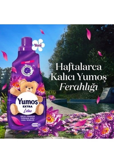 1440 Ml Lotus Aromalı Extra Yumuşatıcı İle 60 Yıkama 100'lü Set