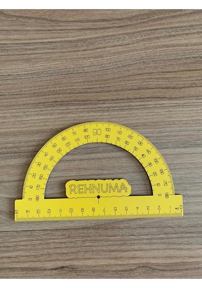 Kişiye Özel Ahşap Cetvel Takımı 7 Adet Cetvel Çok Renkli