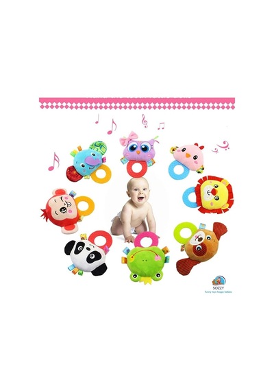 Toys Çıngıraklı Dişlik Maymunum Szy209 - Pembe Rengarenk Çok Renkli