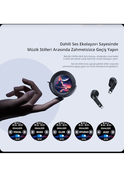 Weofly Lifefits Dokunmatik Bluetooth 5.4 Kulak İçi Kulaklık