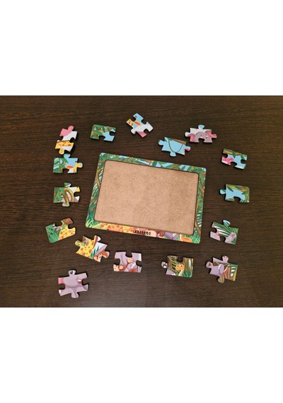 Hayvanlar Alemi 4 - 16 Parça Eğitici Öğretici Ahşap Çocuk Puzzle Yapboz Bebek Çocuk Oyuncak
