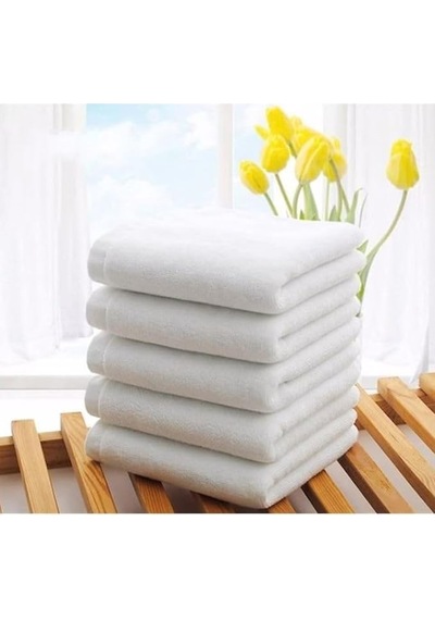 Lı Beyaz Banyo Havlusu - 70x140 Cm 490 Gr 100pamuk Spa Ve Otel Havlusu Günlük Kullanıma Uygun Diğer