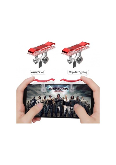 Tüm Telefonlar Için Oyun Adaptörü Pubg Ateş Tetik Düğmesi Metal