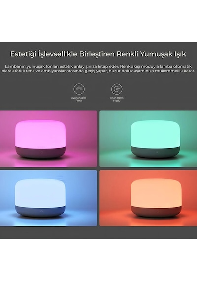 Akıllı Dokunmatik Başucu Lambası Ylct01yl Çok Renkli