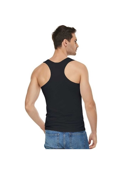 Bonbonetti Bonbonetti 3 Lü Paket Pamuklu Likrali Erkek Sporcu Atlet Siyah 2Xl Siyah