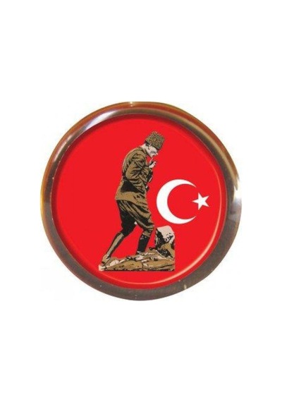 Vatan Rozet Atalı Kocatepe Bayrak Yuvarlak Vt617