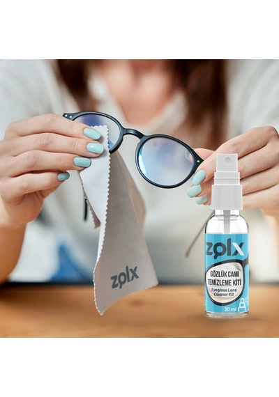 Zolx 30ML Gözlük Temizleme Kiti + Zolx 250ML Ekran Temizleme İkilli Set