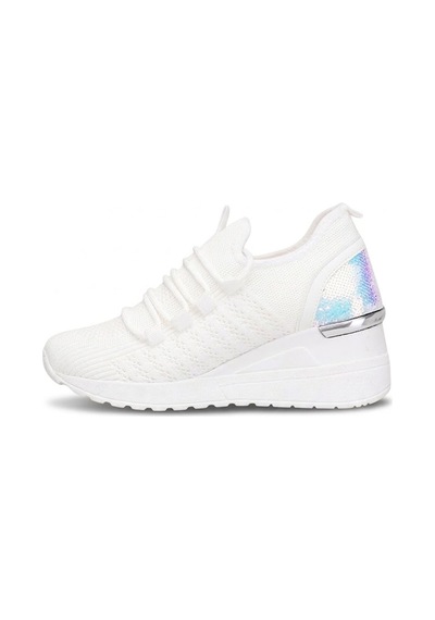 Elit Btflrft-607 Kadın Gizli Dolgu Topuklu Klasik Sneaker Beyaz