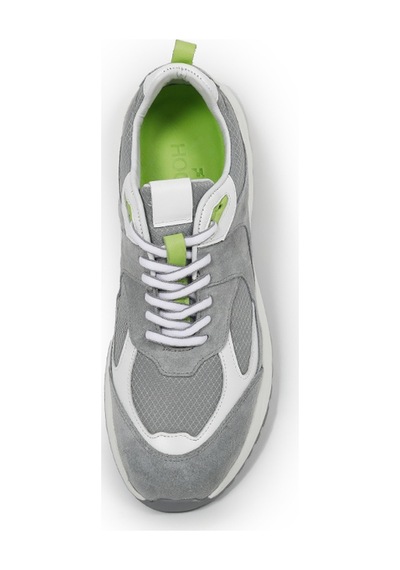 Jaumı Grey Gri Beyaz Sneaker Erkek Süet Ayakkabı 001