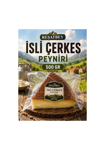 Reşatbey İsli Çerkes Peyniri 500 Gr Füme Aromalı Tam Yağlı Peynir