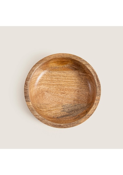 Raye Ahşap Sunum Kasesi 15x15x4 Cm Natural