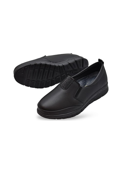 Papatay 0240 Taşlı Rahat Ortopedik Taban Günlük Kadın Ayakkabı Babet Kadın Kışlık Ayakkabı Siyah Papatay 0240 Taşlı Rahat Ortopedik Taban Günlük Kadın Ayakkabı Babet Kadın Kışlık Ayakkabı Siyah