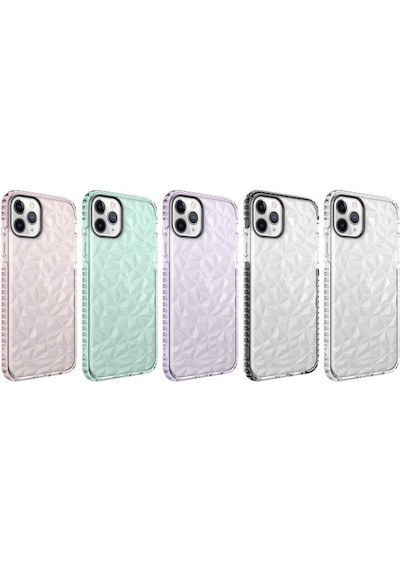 Apple Uyumlu iPhone 11 Pro Kılıf Zore Buzz Köşeleri Airbagli Prizmatik Tasarım