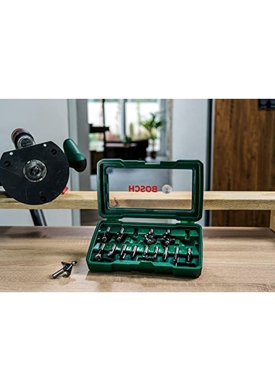 Professional Accessories 15 Parça Freze Seti Ahşap, Frezeler İçin 8 Mm Şaftlı Aksesuar