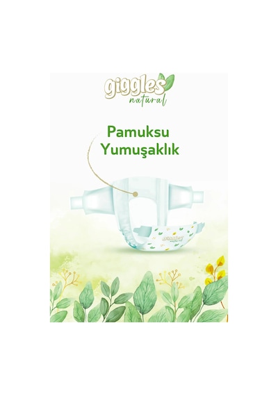 Giggles Natural 5 Numara Juniour Pamuklu Bebek Bezi 42 Adet