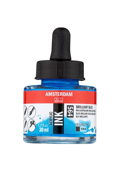 Amsterdam Akrilik Mürekkep 30 Ml Brillant Blue 564 Diğer