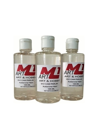 M1 Art Parlak Sıvı Cam 3 x 100 ML