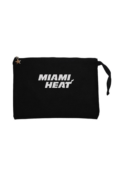 Miami Heat White Siyah Clutch Astarlı Cüzdan / El Çantası Siyah