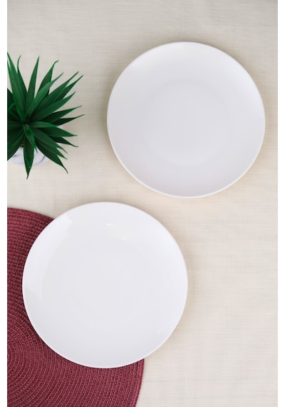 Tabak Evi Porselen Chic Pasta Tabağı 20,50cm 2 Li Krem