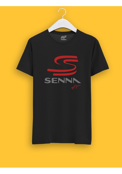 Fnbx Ayrton Senna İmzalı Senna Logolu T-shirt SIYAH