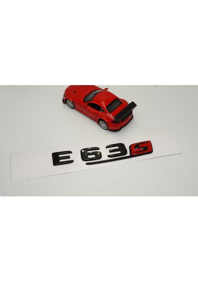 E 63 S Bagaj Parlak Siyah ABS 3M 3D Yazı Logo