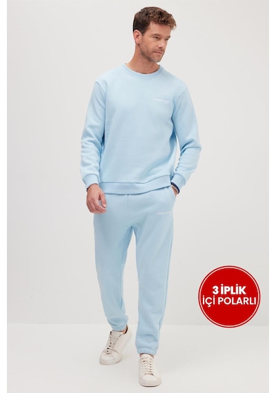Tudors Erkek Relax Fit Pamuklu 3 İplik Yumuşak Dokulu İçi Polarlı Bisiklet Yaka Mavi Eşofman Takımı-41575 Mavi Tudors Erkek Relax Fit Pamuklu 3 İplik Yumuşak Dokulu İçi Polarlı Bisiklet Yaka Mavi Eşofman Takımı-41575 Mavi