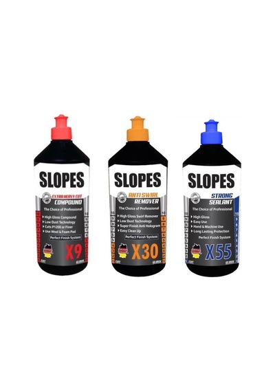 Slopes X9 Extra Kalın X30 Hare ve X55 Boya Koruma Seti 1 LT