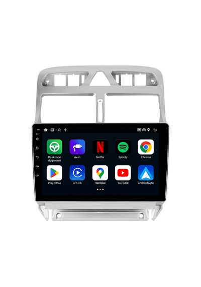 Peugeot 307 2001-2008 Android Multimedya Carplay Android Auto Navigasyon Kameralı 8gb Ram 64gb 9"