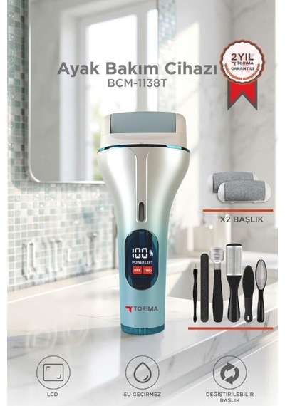 Premium Set Yeni Ayak Bakım Törpüsü Bcm 1138t Beyaz