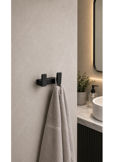 Flat İkili Askılık Mat Siyah Ba1019 012 Al6