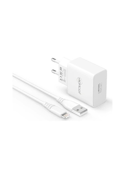 Apricot Lightning Ve Usb Uçlu Şarj Kablosu Ve Adaptör 18w