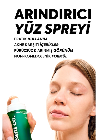 Cream Co. Heartleaf Balance Akne Karşıtı Gözenek Sıkılaştırıcı Yüz Spreyi 50 ML