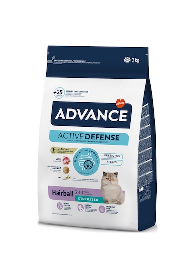 Advance Hairball Kısırlaştırılmış Hindili Yetişkin Kedi Maması 3 Kg