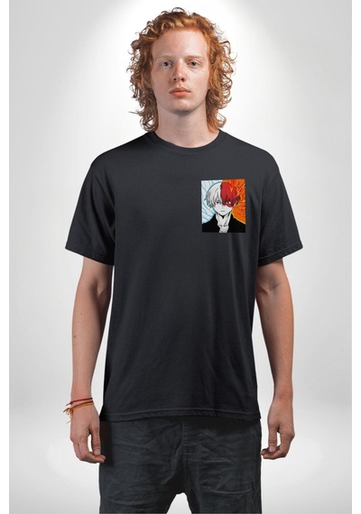 My Hero Academia Boku Anime Siyah Oversize Unisex Ön Sol Yan Minimal Baskılı Tişört Koyu Siyah My Hero Academia Boku Anime Siyah Oversize Unisex Ön Sol Yan Minimal Baskılı Tişört Koyu Siyah