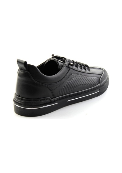 Bambi Siyah Napa Hakiki Deri Erkek Sneaker E01438096043