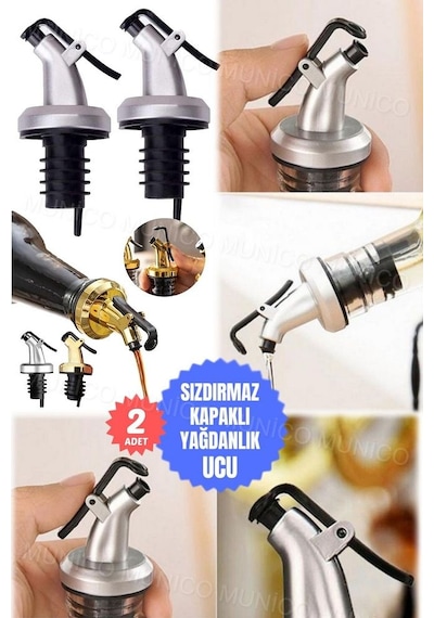 2 Adet Yağdanlık Tıpası Damlatmaz Şişe Ucu Dökme Ağızlığı Yağlık Diğer