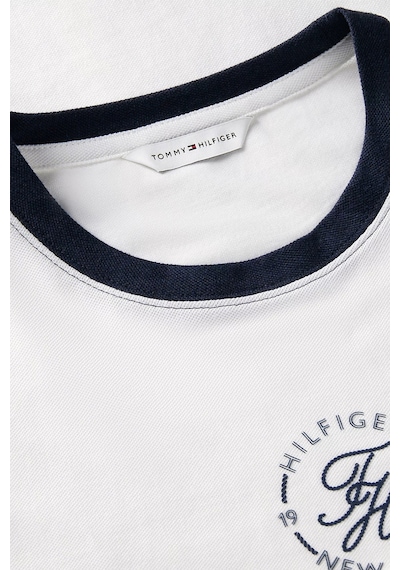 Tommy Hilfiger Regular Fit Bisiklet Yaka T Shirt Kadın T Shirt Ww0ww50032 Ybl Beyaz