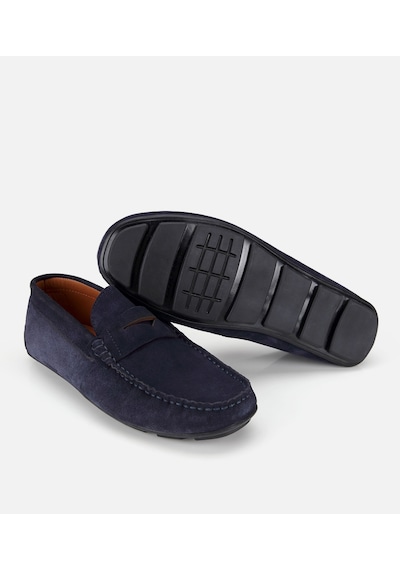 Hotiç Erkek Süet Deri Lacivert Comfort Günlük Loafer