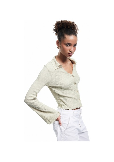 Koton Long Sleeve T-shirt Yeşil 6wal10085ık Yeşil
