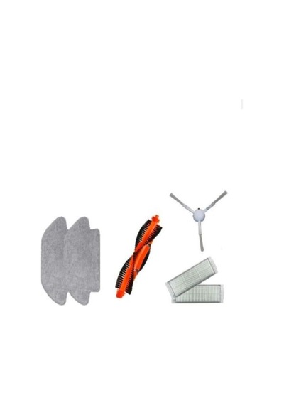 Mi Robot Vacuum Mop Pro Seti: 1 Fiber Mop Bezi - 2 Hepa Filtre - 1 Yan Fırça - 1 Ana Fırça