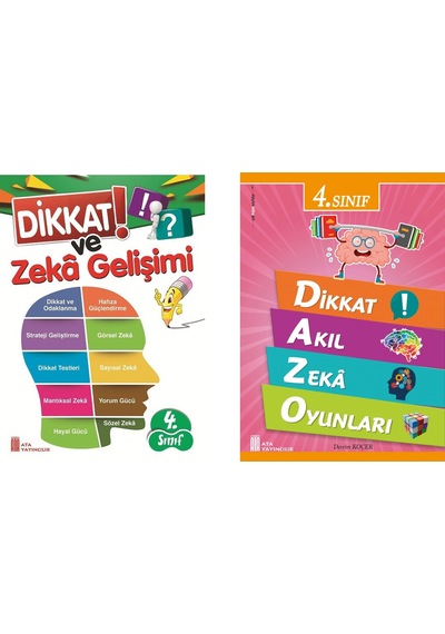 Ata 4.Sınıf Dikkat Ve Zeka Gelişimi+ Dikkat Akıl Ve Zeka Oyunları