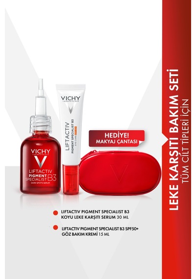 Vichy Liftactiv B3 Serum 30 Ml + Pigment Specalist B3 15 Ml Çanta Hediyeli