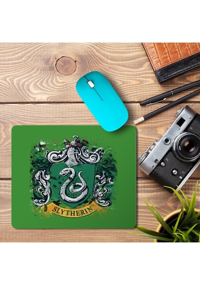 Slytherlin Splatter Crest Baskılı Mousepad Mouse Pad