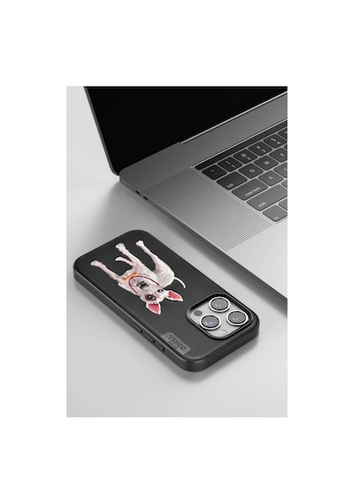 Venco Apple İphone 15 Pro Perma Desenli Kapak - Kahverengi 0.2M-Çok Renkli