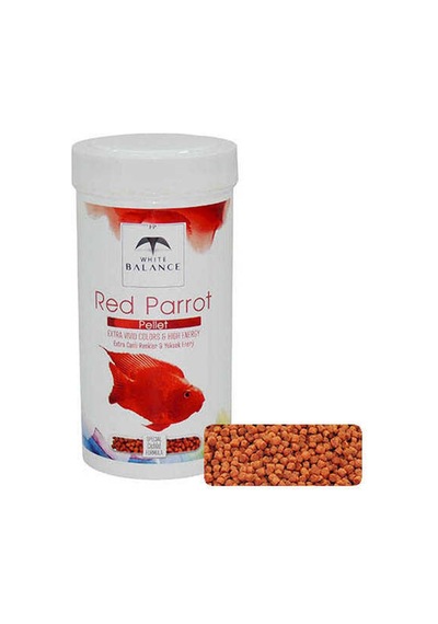 White Balance Red Parrot Balık Yemi 250 Ml
